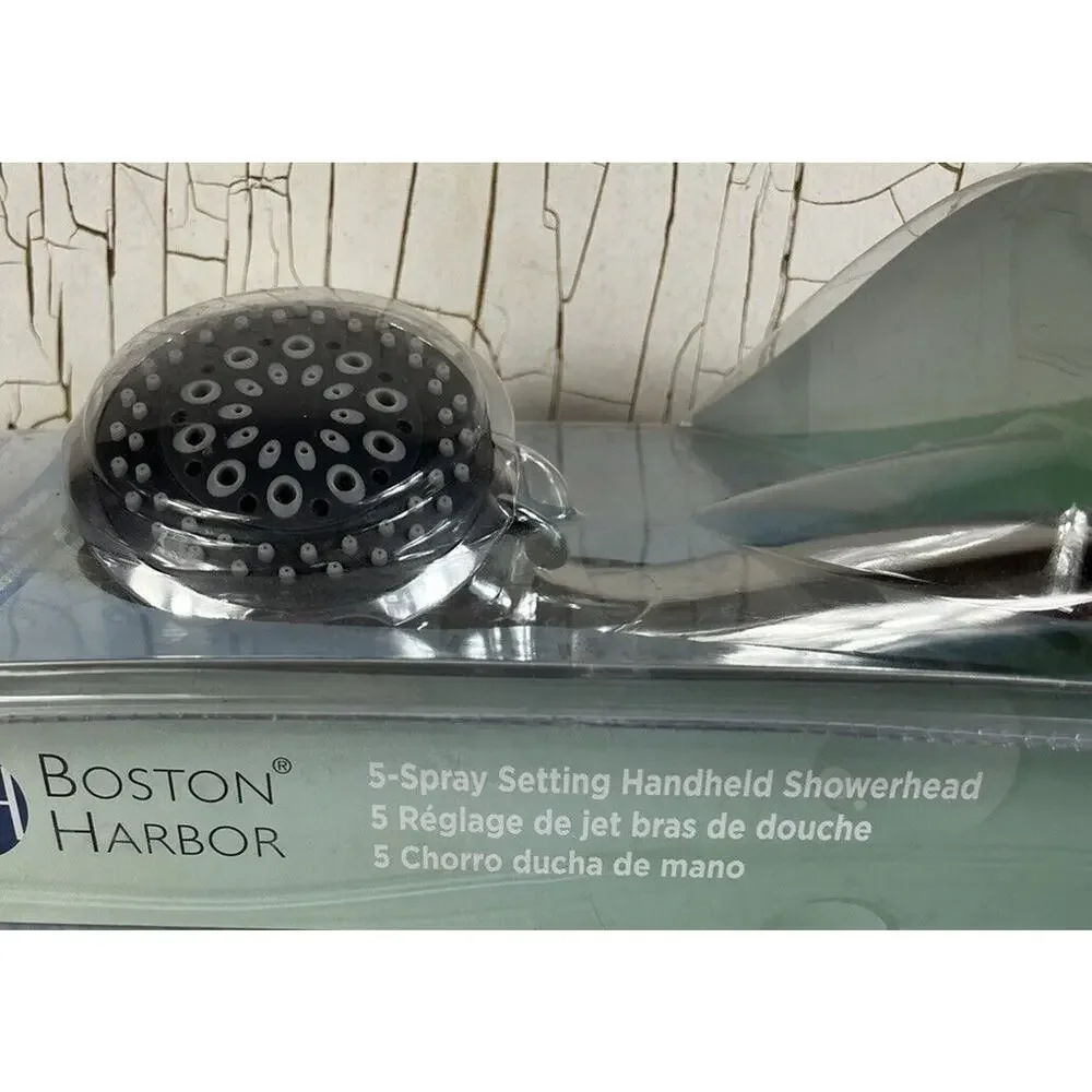 Boston Harbor 5 Spray Setting Handheld Showerhead Chrome NIB NOS